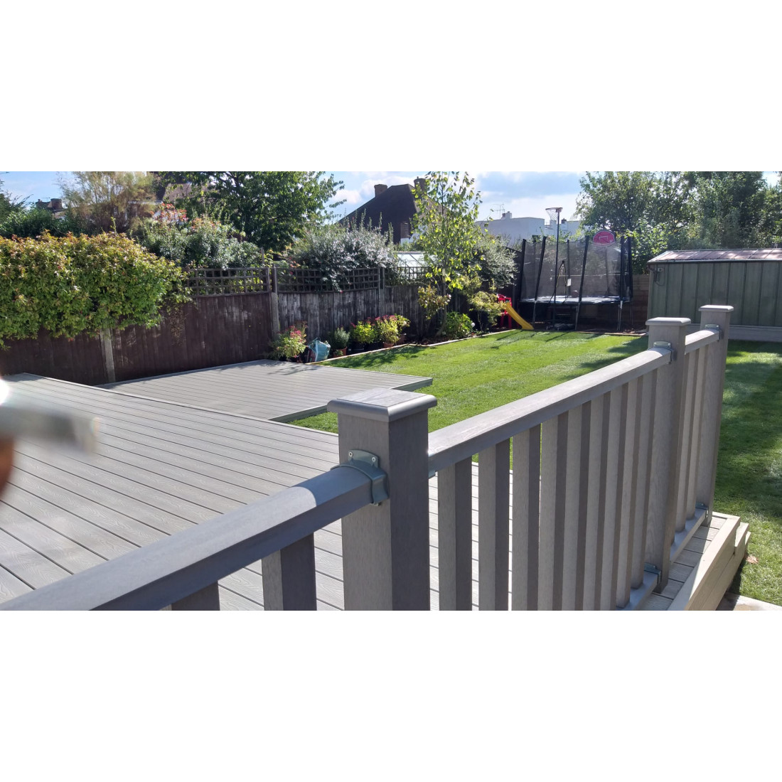 Grey Composite Balustrade Kit for Composite Decking